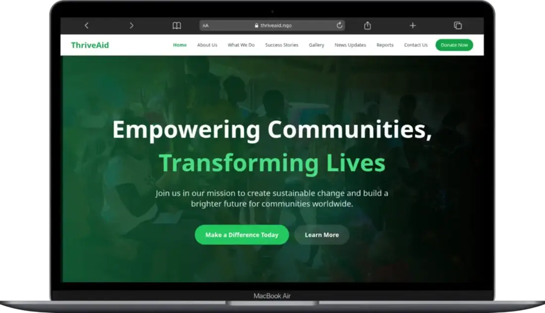 Thrive Aid project preview