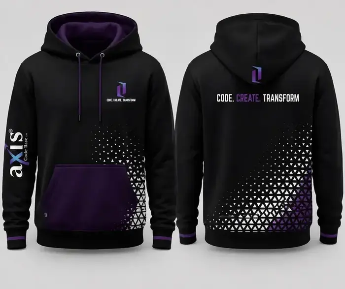 Studio Hoodie — Purple Trim